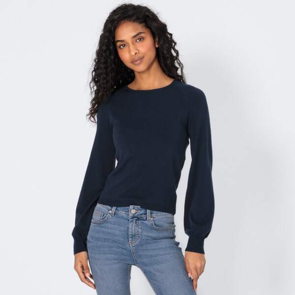 Bild 1 von Damen-Pullover mit Ballon-Ärmeln, Dark-blue