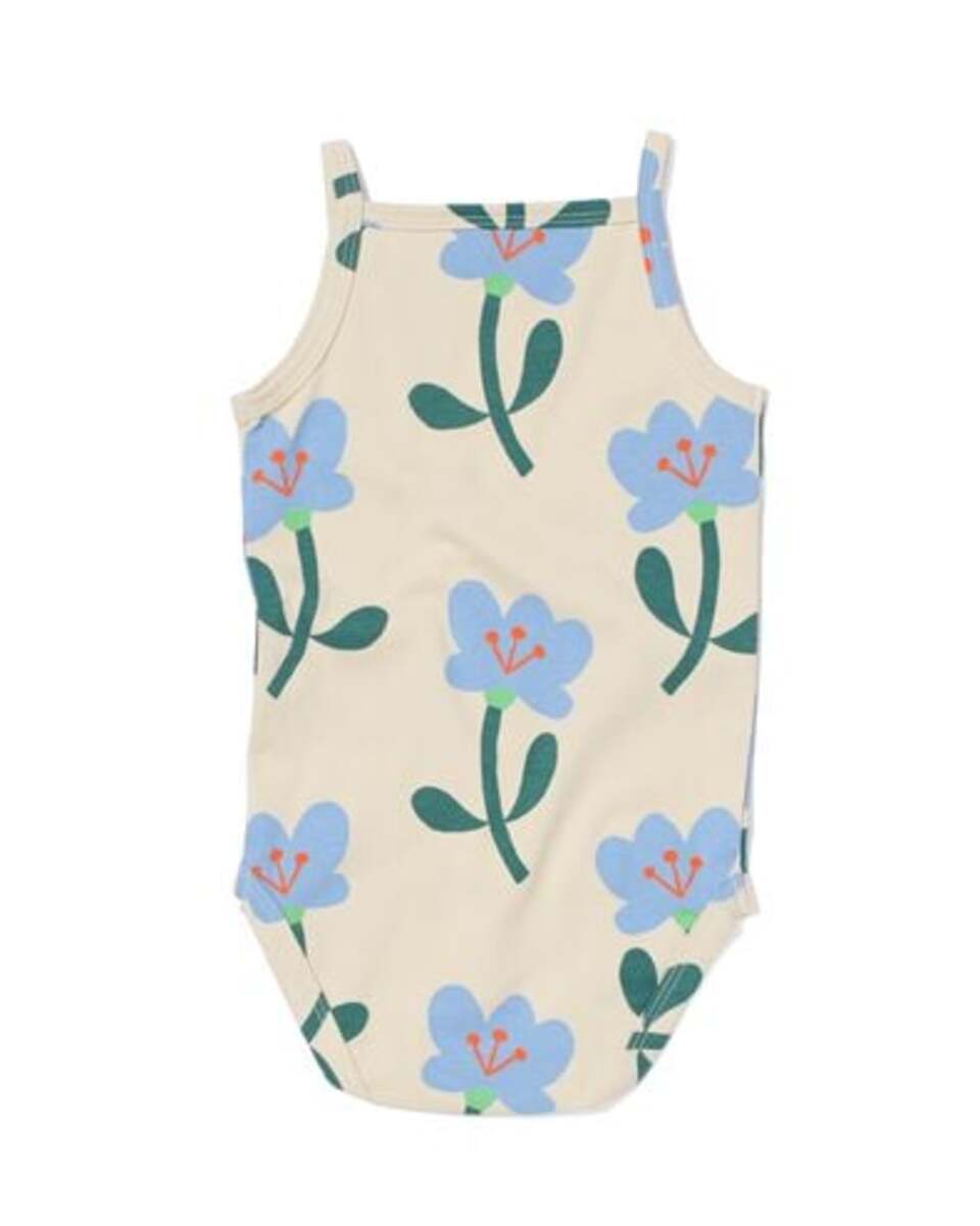 Bild 4 von Baby-Body, mit Elasthan, Blumen beige