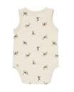 Bild 4 von ärmelloser Baby-Body, Frottee, Hunde beige