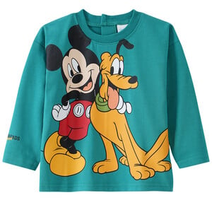 Micky Maus Langarmshirt mit großem Print DUNKELGRÜN