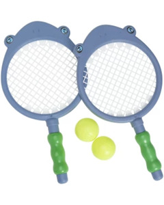 Tennis-Set für Kinder, verschiedene Ausführungen, 4-tlg. Set, grau