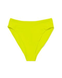 Damen-Bikinislip, hohe Taille limettengrün