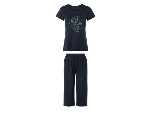 Bild 1 von esmara® Damen Pyjama mit Caprihose