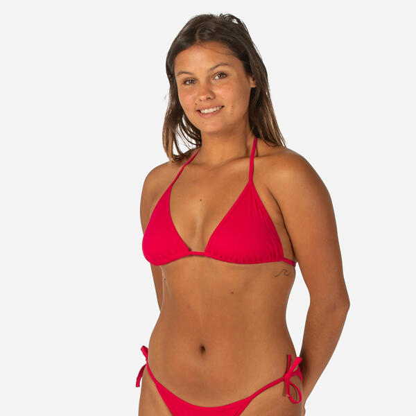 Bild 1 von Bikini-Oberteil Damen Triangel verschiebbar Mae rot