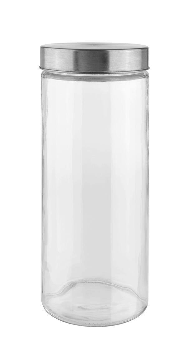 Bild 1 von Vorratsdose Magnus aus Glas ca. 1,75l, Edelstahlfarben