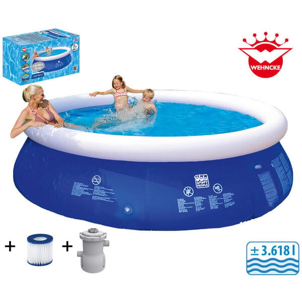 Bild 1 von Happy People Quick-Up-Pool Set mit Filterpumpe H/D: ca. 76x300 cm