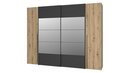 Bild 1 von Kleiderschrank 270 cm Artisan Eiche - schwarz - RAYONG