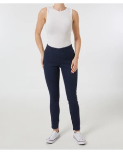 Dunkelblaue Twillhose, Janina, Skinny-fit, dunkelblau