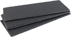 SPICE&SOUL® Schiefer-Servierplatten je ca. 35 x 15 cm, 3-St.-Packg.