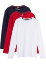 Bild 1 von Kinder Langarmshirt aus nachhaltiger Baumwolle, (3er-Pack), 116/122, Rot