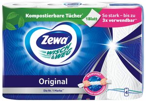 ZEWA Wisch & Weg, Packg. = 4 x 45 Blatt