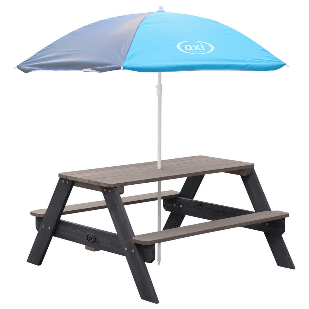 Bild 1 von AXI Picknicktisch Nick anthrazit Holz B/H/L: ca. 98x49x95 cm
