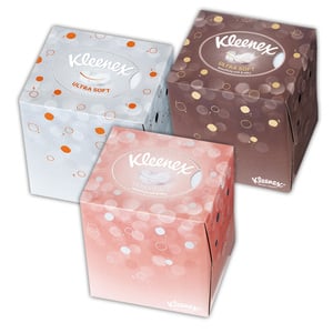 Kleenex Ultra Soft Kosmetiktücher Würfelbox