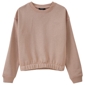 Mädchen Sweatshirt im Cropped-Look HELLBRAUN