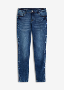 Skinny Jeans Mid Waist, Stretch, 42, Blau