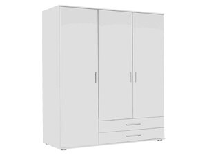 Kleiderschrank weiß 127 cm 3-türig - RASANT