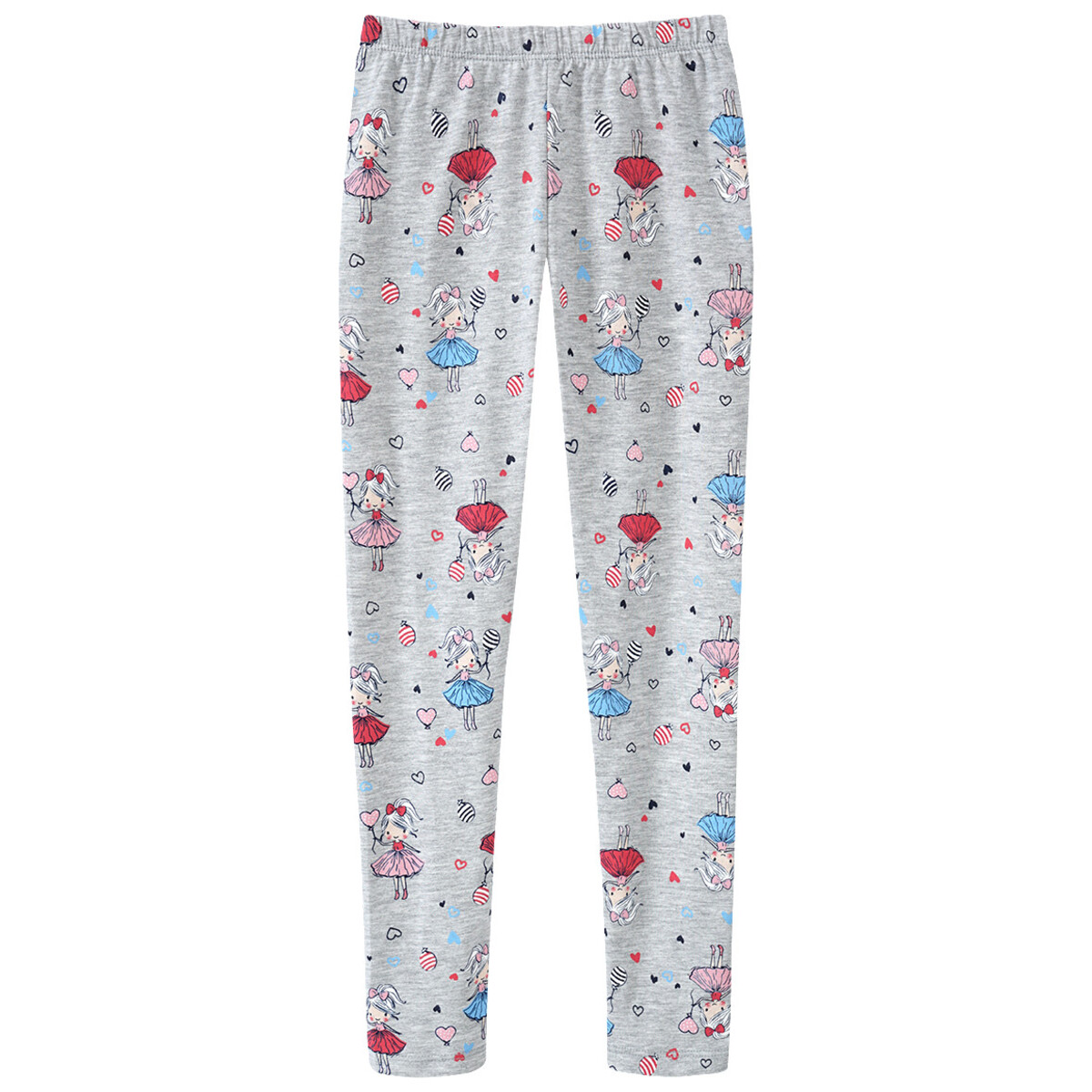 Bild 1 von Mädchen Leggings mit Mädchen-Print HELLGRAU