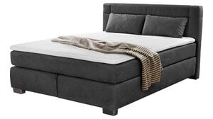 Boxspringbett 160 x 200 cm dunkelgrau H3/H4 - ROMANA - MIX