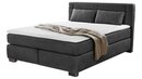 Bild 1 von Boxspringbett 160 x 200 cm dunkelgrau H3/H4 - ROMANA - MIX