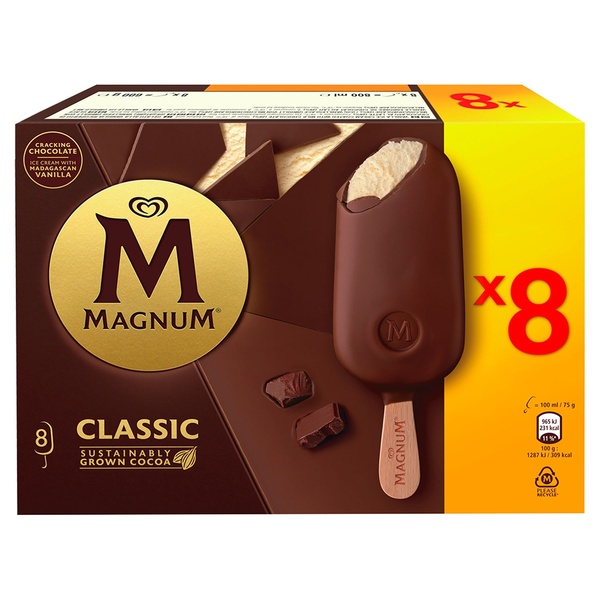 Bild 1 von LANGNESE Magnum-Stieleis Classic 800 ml