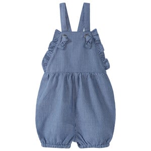 Baby Latzshorts mit Rüschen HELLBLAU