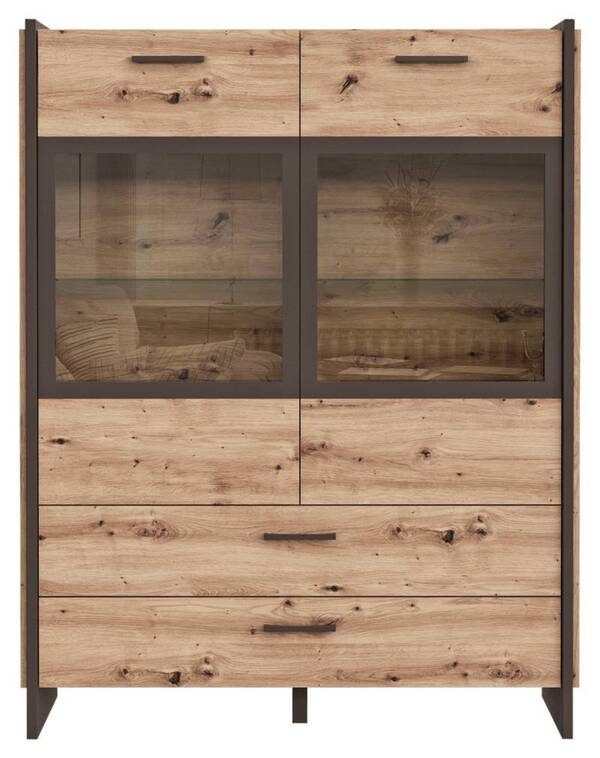 Bild 1 von Hom´in Highboardvitrine FLASH, Holznachbildung