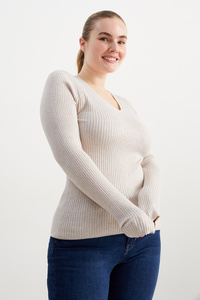 C&A Basic-Pullover, Grau, Größe: XL