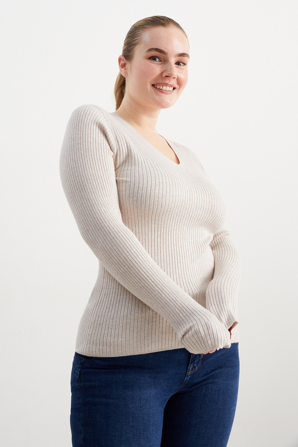 Bild 1 von C&A Basic-Pullover, Grau, Größe: XL