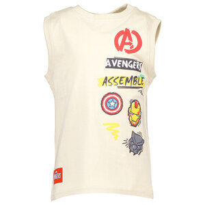 Jungen Unterhemd Avengers Ärmellos, Beige, 98/104