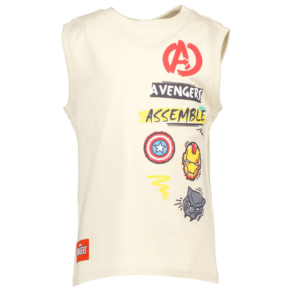 Bild 1 von Jungen Unterhemd Avengers Ärmellos, Beige, 98/104