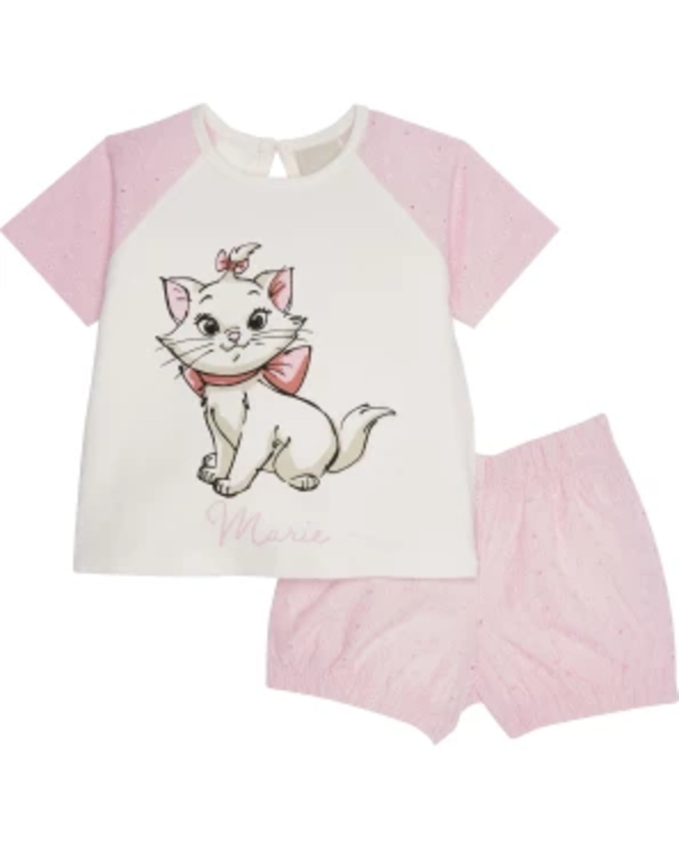 Bild 1 von Aristocats T-Shirt + Shorts, 2-tlg. Set, rosa