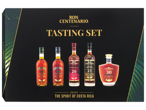 Ron Centenario Rum Tasting Set Entdeckerpaket - 5 x 50 ml, 40 % Vol