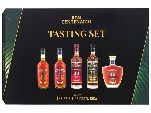 Bild 1 von Ron Centenario Rum Tasting Set Entdeckerpaket - 5 x 50 ml, 40 % Vol