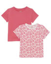 Bild 1 von T-Shirts aus Baumwolle, 2er-Pack, Kiki & Koko, pink/weiß