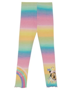 Minnie Mouse Leggings, gerippt, regenbogenfarben