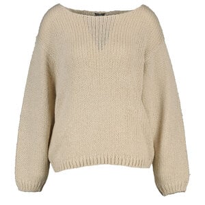 Damen-Pullover Dreiviertelärmel, Sandfarben, 42