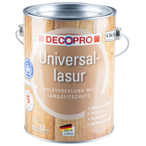 DecoPro Universal-Lasur 2,5 Liter farblos