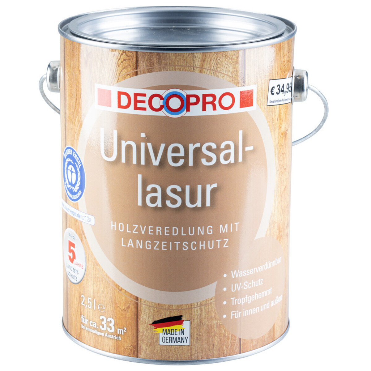 Bild 1 von DecoPro Universal-Lasur 2,5 Liter farblos