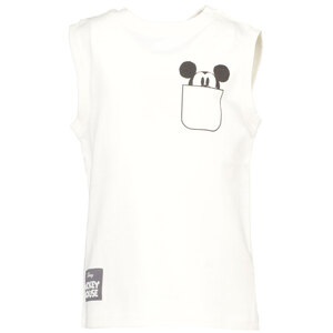 Jungen Unterhemd Micky Ärmellos, Beige, 98/104