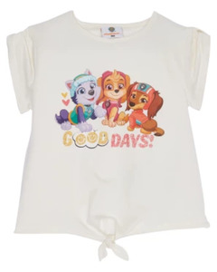 Paw Patrol T-Shirt, Paw Patrol, Knotendetail, offwhite