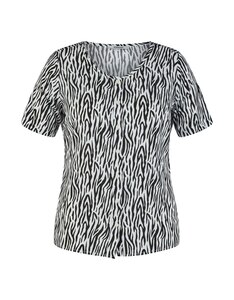 Steilmann Edition - Kurzarm Bluse mit Alloverprint