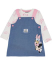 Bild 1 von Mickey and Friends Langarmshirt + Latzkleid, 2-tlg. Set, rosa