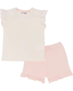 T-Shirt + Shorts, Ergee, 2-tlg. Set, creme