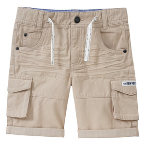 Jungen Cargoshorts mit Bio-Baumwolle BEIGE