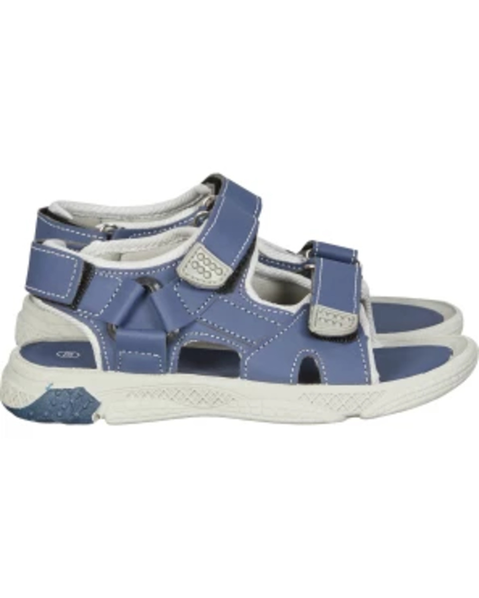 Bild 1 von Sandalen mit Klettverschlüssen, zweifarbig, grau/blau