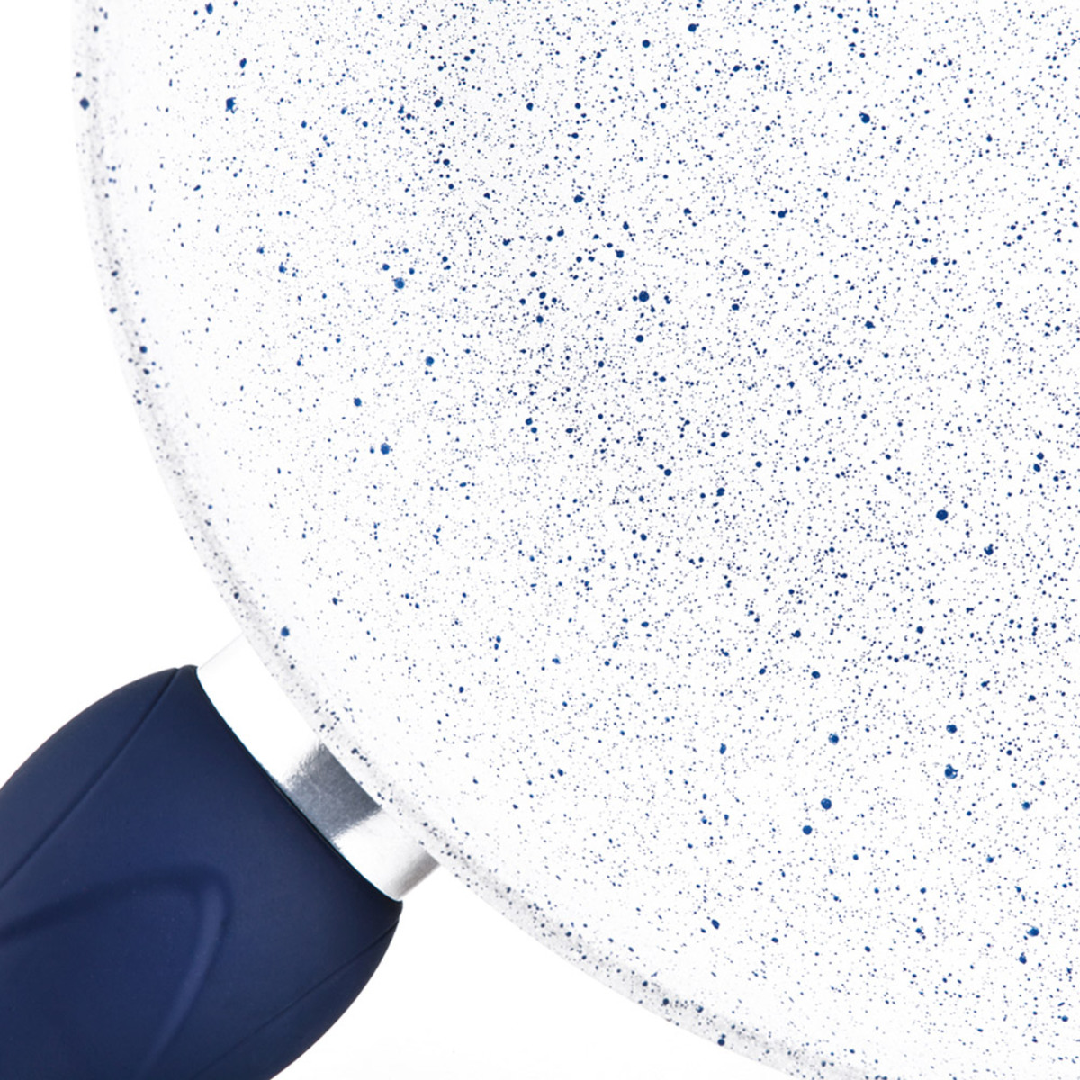 Bild 2 von Carretta Edelstahlpfanne "Salerno" mit Softtouchgriff Milky Saphire - Ø 20cm