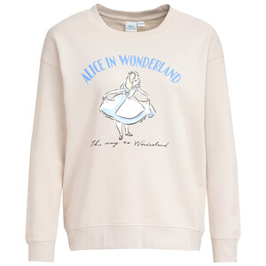 Disney Classics Sweatshirt mit Alice-Motiv BEIGE