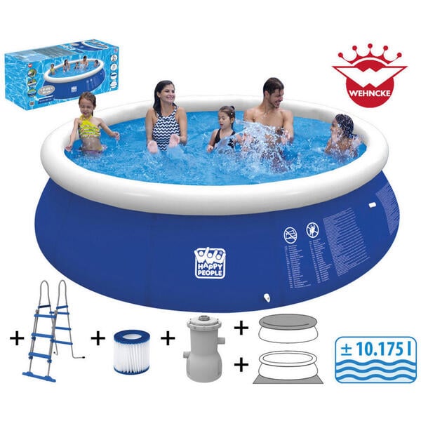 Bild 1 von Happy People Quick Up Pool Set mit Filterpumpe ca. Ø 450x90cm