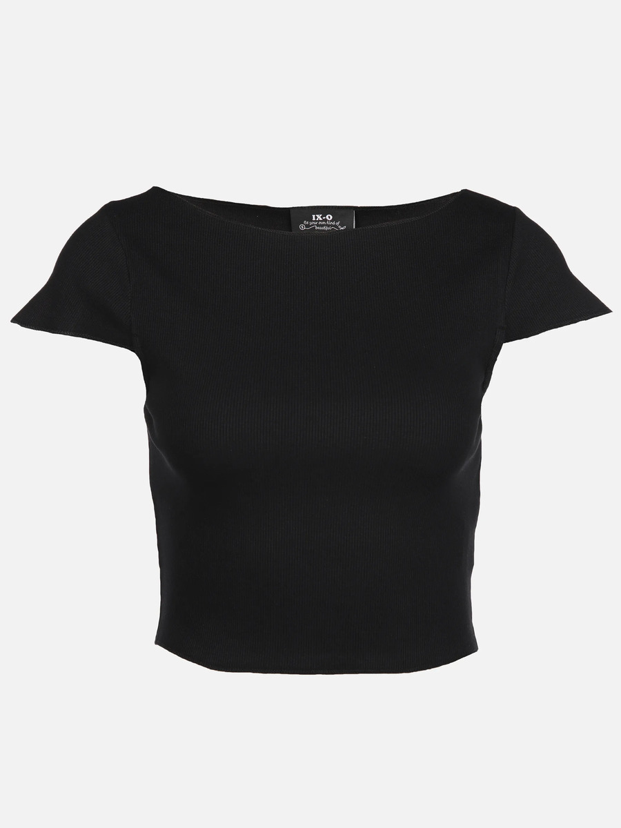 Bild 1 von Damen Rippshirt im Cropped Style
                 
                                                        Schwarz