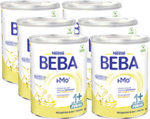 BEBA 6er-Pack 1+ Milchgetränk ab dem 1. Geburtstag, 4,8 kg